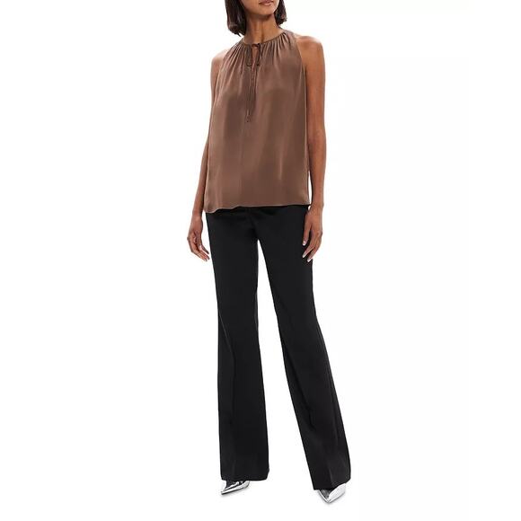 New THEORY Cutaway Sleeveless Top in Viscose XL - Picture 7 of 12